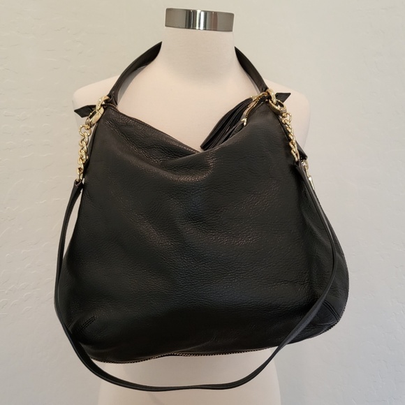Henri Bendel Black Leather Handbag